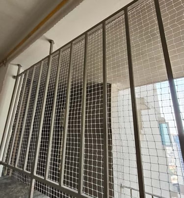 Balcony safety nets in nagarbhavi