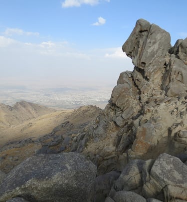 Summit of Alvand overlooking Hamadan, Iran