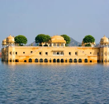 a large building with a large building in the middle of it