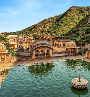 monkey temple in Jaipur