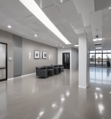 Bright, modern kitchen with sleek cabinetry and polished countertops in a renovated Orlando home