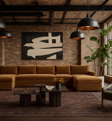 moody new york loft with rich textures