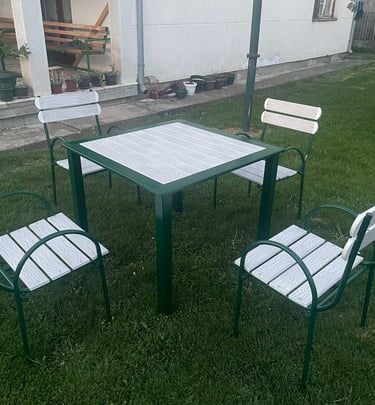 drvometal, drvo metal, nameštaj, police, stolovi, stolice, ograde, ograda, kapija