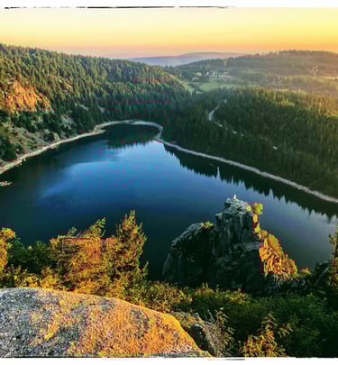 vue sur le Lac Blanc depuis le Rocher Hans 