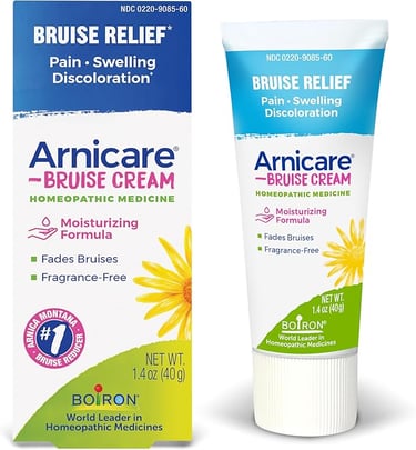 a tube of arnicare cream on a white background