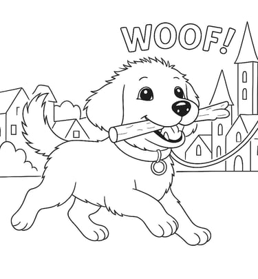 a dog is walking in the park with a dog