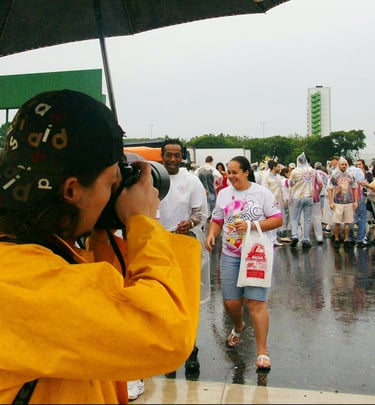 Cobrindo o carnaval de 2010. Foto: Paulo Eduardo