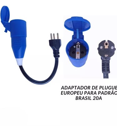 Adaptador Tomada Schuko Para Plug 20a 3p Residencial