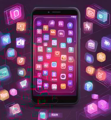 A smartphone with a black case is lying on a wooden surface, displaying a webpage titled 'SprintPoint'. The text on the screen mentions strategic tools for growing businesses and offers free resources.