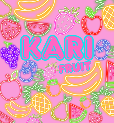 variety of fruit with words kari fruit