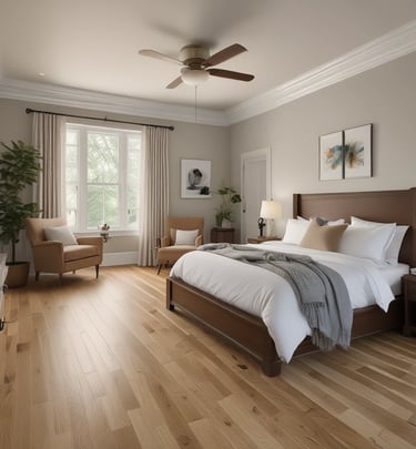 An array of tools used for hardwood floor refinishing.