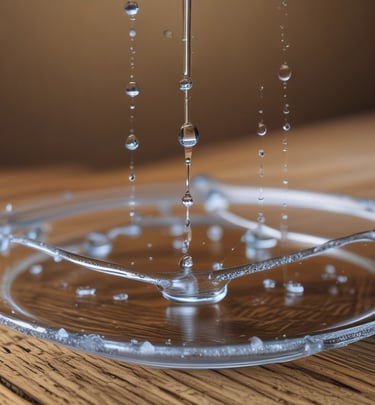 An aerial view of a sustainable water generation facility surrounded by greenery.