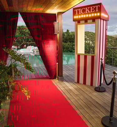 Private cinema - luxury experience -st barth - vip - netflix - ticketbooth
