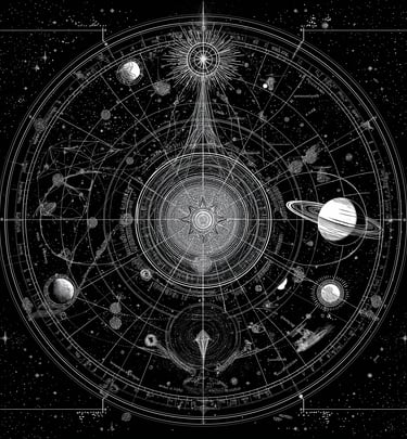a black and white image of a stargazing star chart