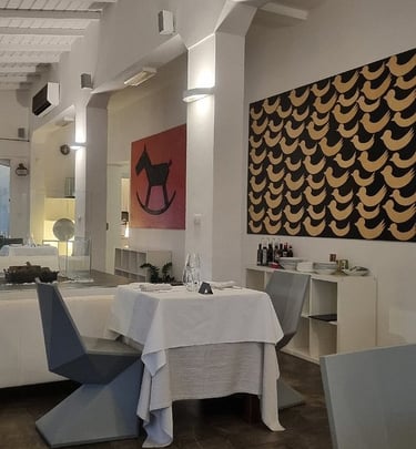 Interno del Ristorante LUV, Fiumaretta con Mauro Ricciardi