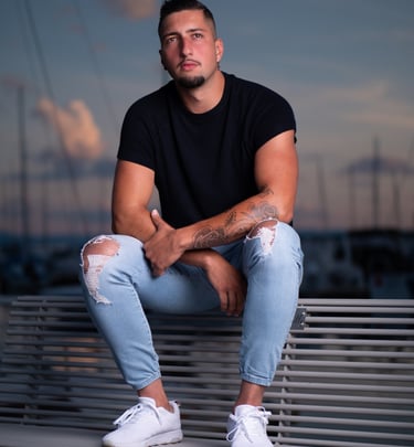 Modèle masculin portrait