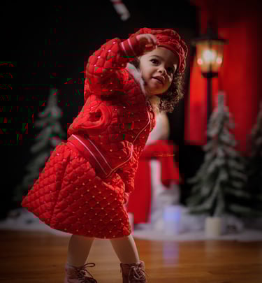 Enfant pour Noël portrait
