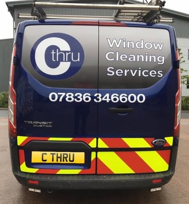 Window Cleaning Van. C Thru Window Cleaners, Exeter.