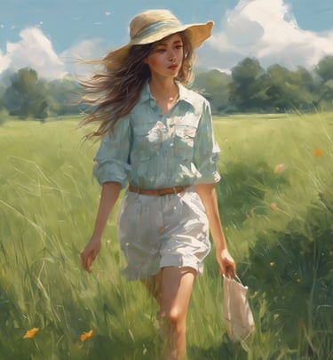 photo of woman holding white and black paper bags