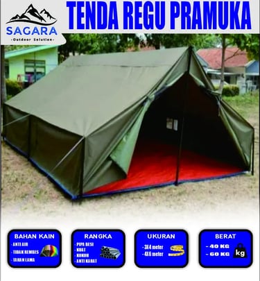jual tenda regu pramuka ukuran 3x4 dan 4x6meter 