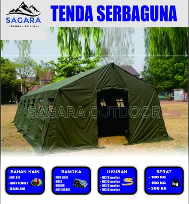 tenda serbaguna berbagai macam ukuran cocok di gunakan untuk berbagai  kegiatan