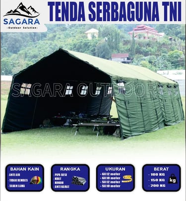 tenda serbaguna standar tentara nasional indonesia (TNI)