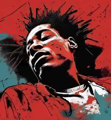 a picture of visual art by brian j clark titled "we all die alone" soul pain art gallery