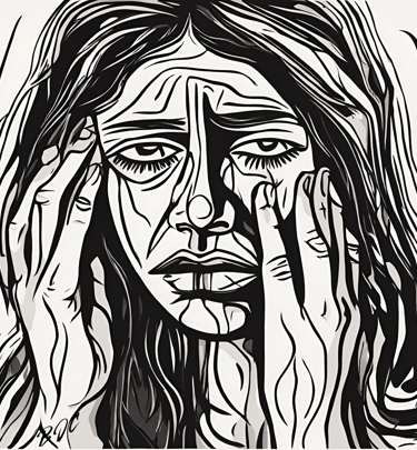 a picture of visual art by brian j clark titled "daddy issues" soul pain art gallery