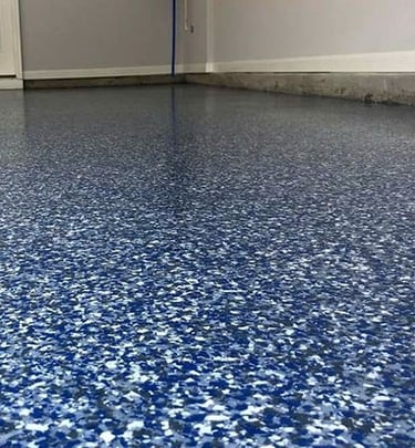Flake Floor in Grand Island Home