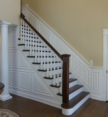 Wainscoting and picture wall frames