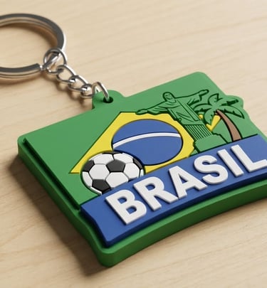 chaveiro de borracha brasil