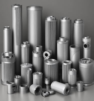 Technician inspecting a complex hydraulic hose assembly