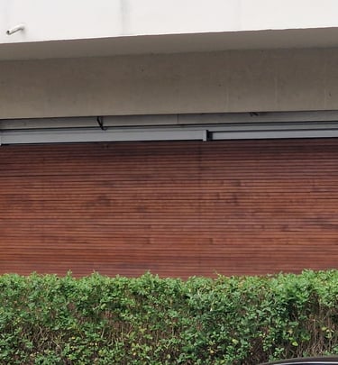 volet en bois angle