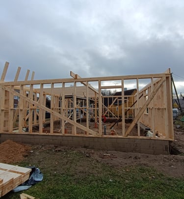 Karkasinio namo statyba