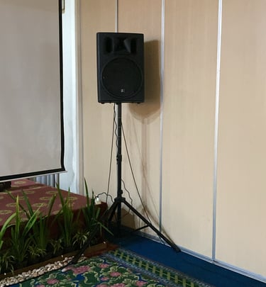 Sound indoor untuk event rapat atau pertemuan kerja