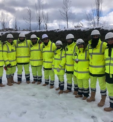 On Job Training team on site