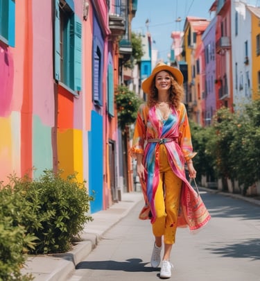 A serene portrait of a person with cool blue highlights, embodying calm and confidence.