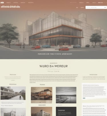 Visual of a modern website design with a focus on lead generation and user-friendly management tools