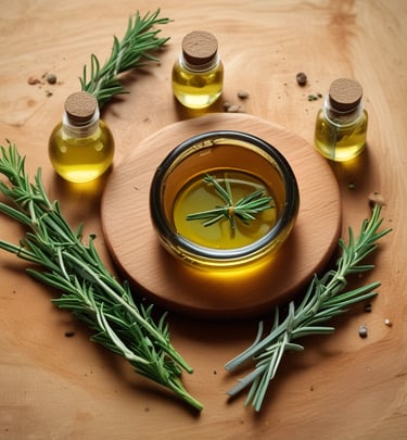 Rosemary oil for health long beautiful hair
