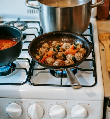 Fresh, nutritious meals offered in our Adult Family Home kitchen to support seniors health needs.
