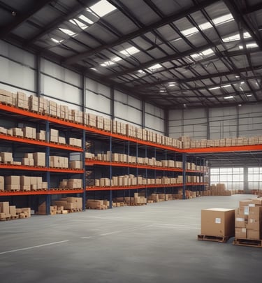 low angle view of assorted-color container vans