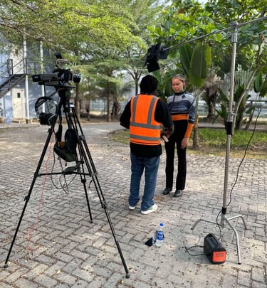 behind the scenes of a corporate documentary