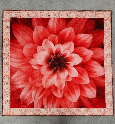 scarlet with one border