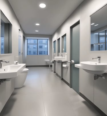 A pristine, sunlit bedroom in a boutique bed and breakfast, showcasing spotless linens and fresh decor