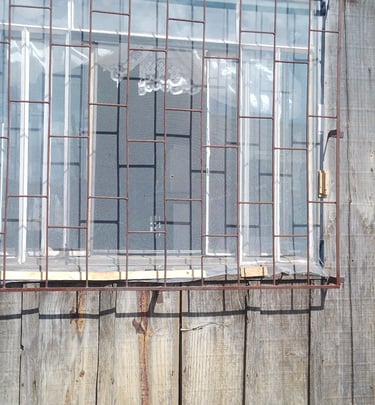 grade de ferro para janela instalada