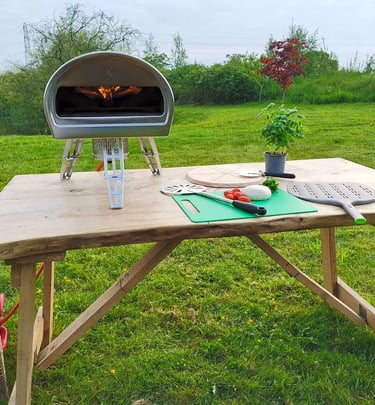 Camping and home made pizzas