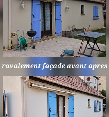Ravalement de façade avant apres