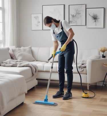 A pristine villa interior after a thorough cleaning by Fernhouse team