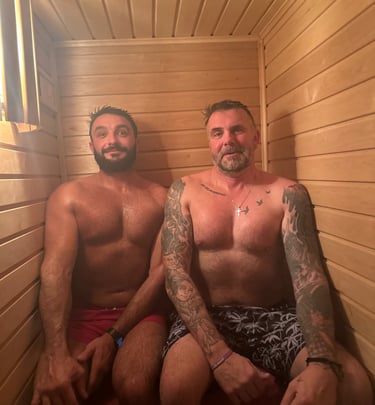 traditional sauna Nailsworth cold plunge tub contrast therapy sauna and ice bath therapy Nailsworth