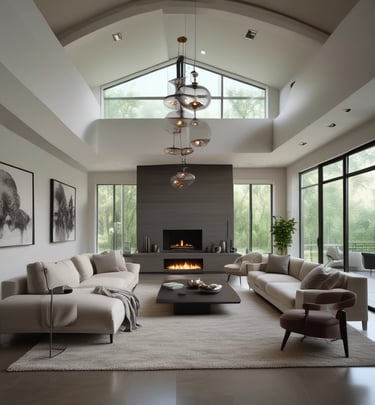 A serene outdoor space perfect for relaxation and gatherings.